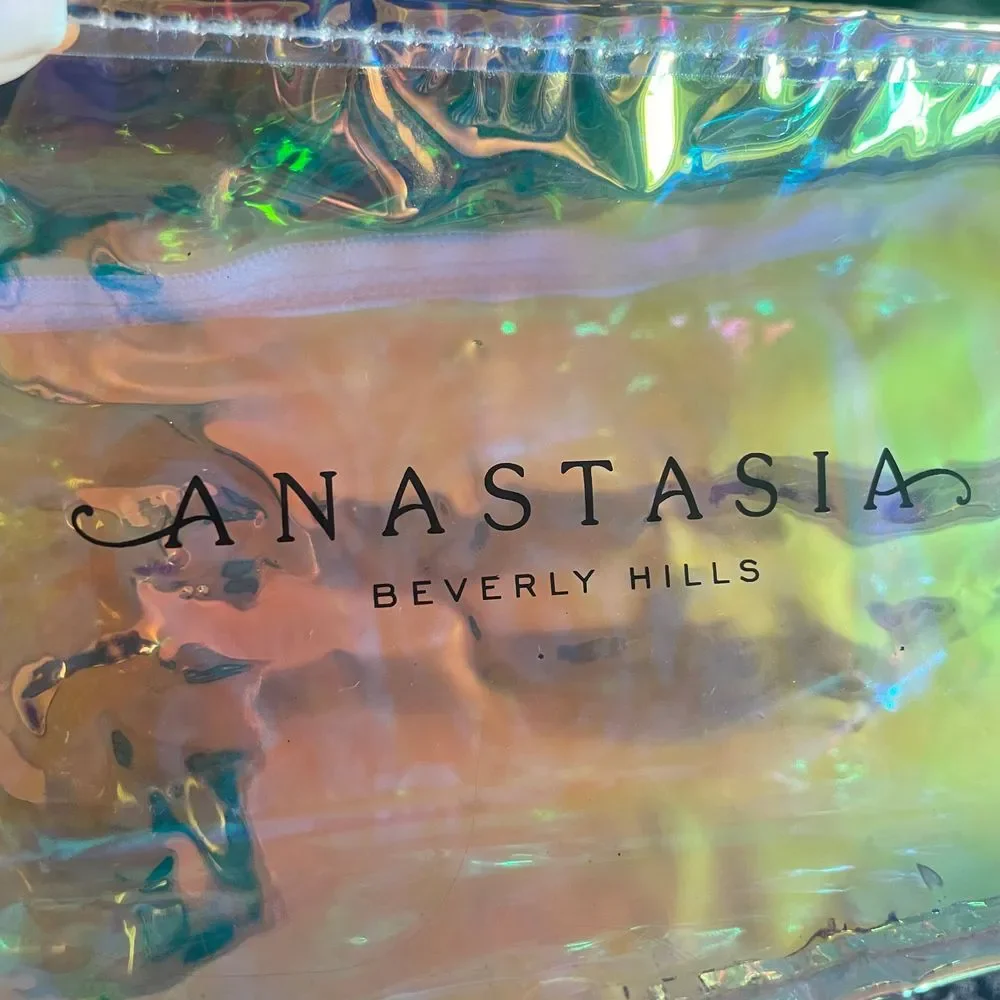 Anastasia Beverly Hills Iridescent Cosmetic zippered‎ plastic Pouch Bag Sephora